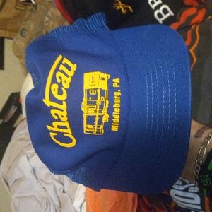 Vintage Chateau mesh snapback hat